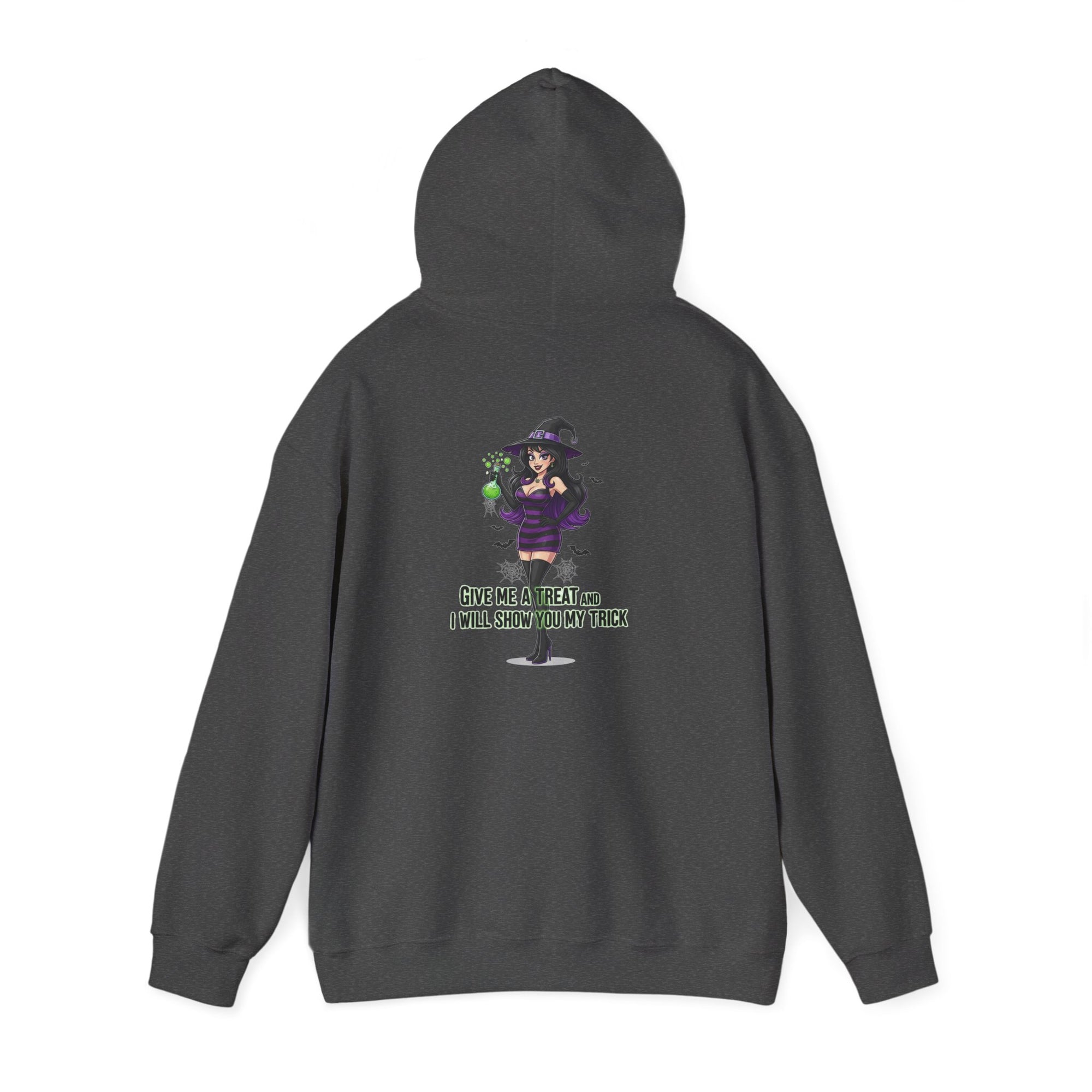 Sexy Witch Halloween Hoodie - Flirty Witch Costume Sweatshirt | Trick or Treat Halloween Apparel - Atlas Briefly