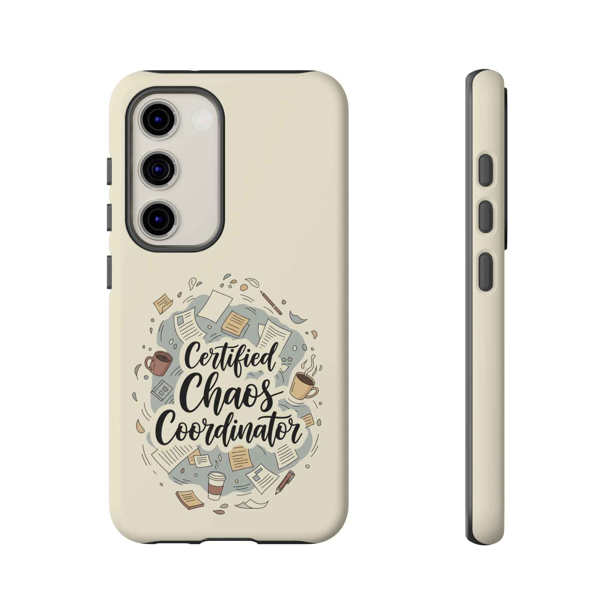 Certified Chaos Coordinator Phone Case - Funny Mobile Cover for Moms and Teachers | Organized Chaos Gift - Atlas Briefly