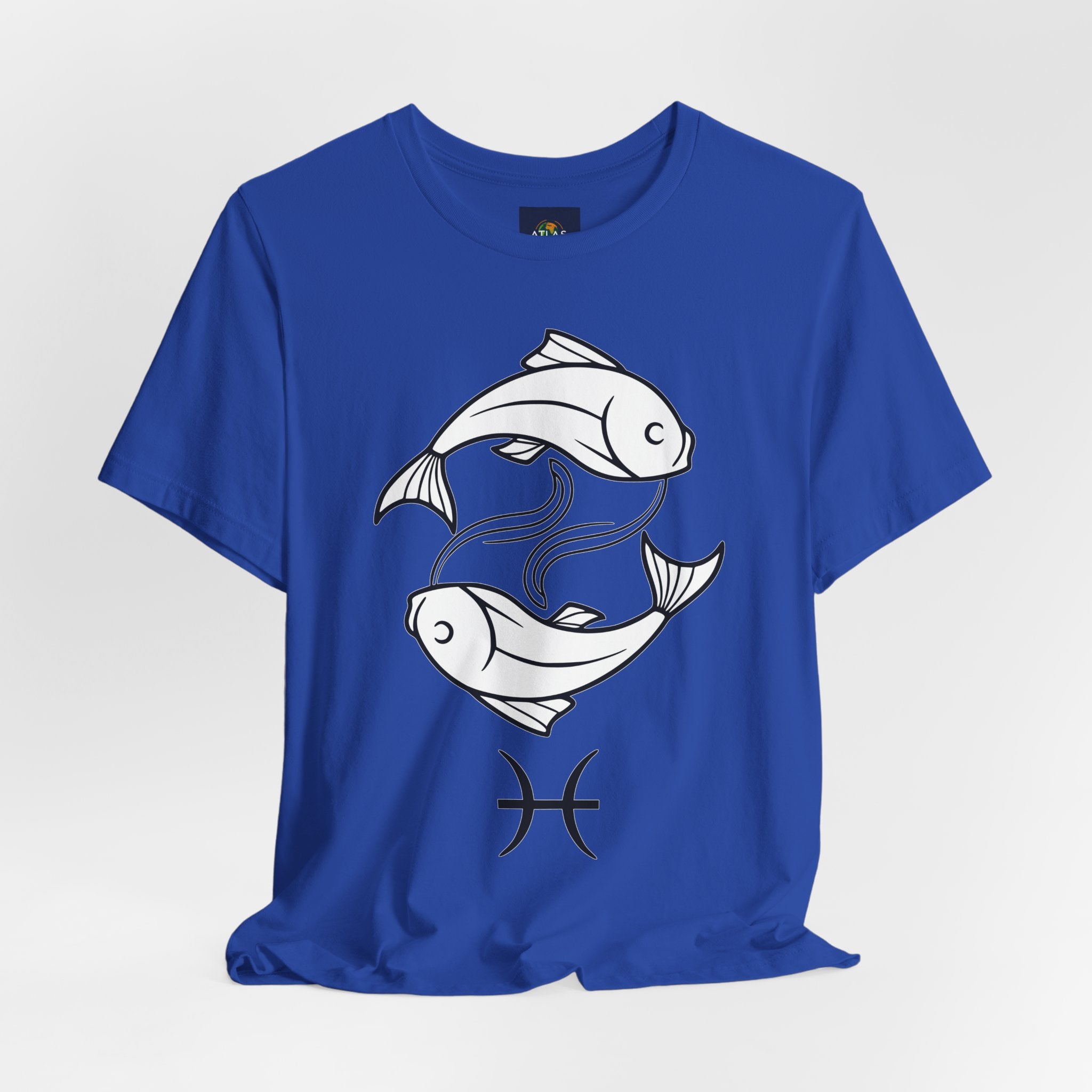 Pisces Zodiac T-shirt - Minimalist Black and White Unisex Tee