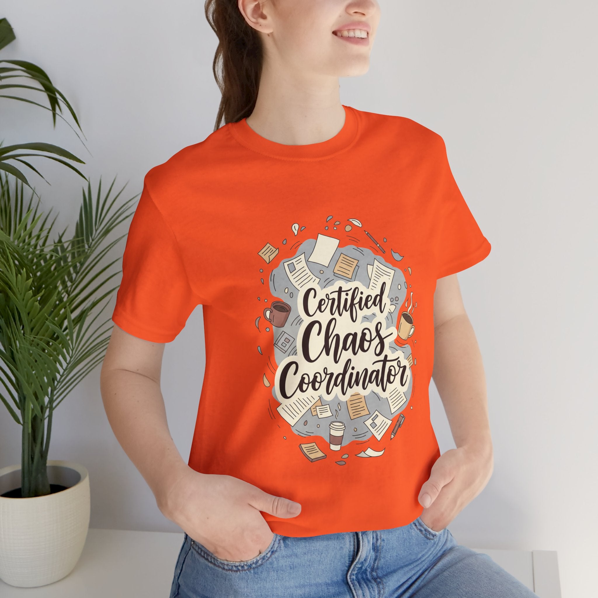 Certified Chaos Coordinator T-Shirt - Funny Mom Teacher Gift | Organized Chaos Tee - Atlas Briefly
