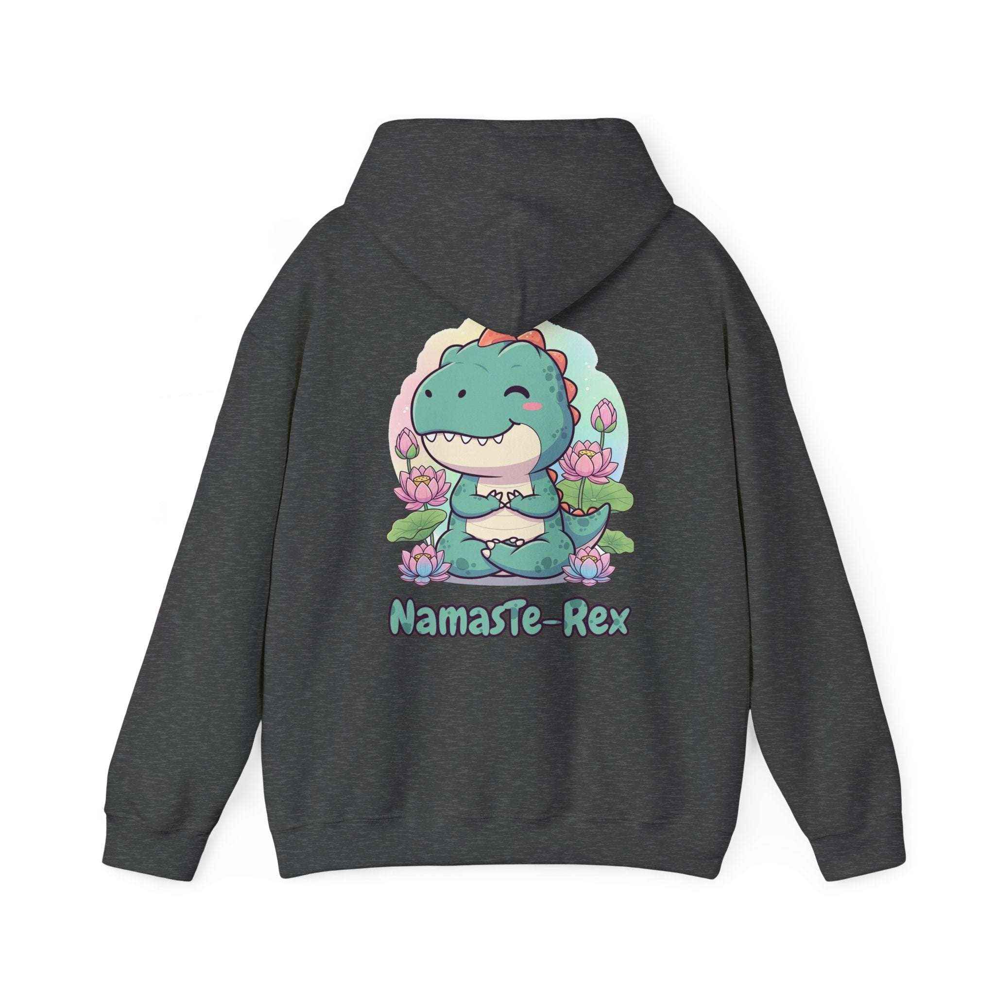 NamasTe-Rex Hoodie - Fun Yoga Dinosaur Sweatshirt for Comfort and Style - Atlas Briefly