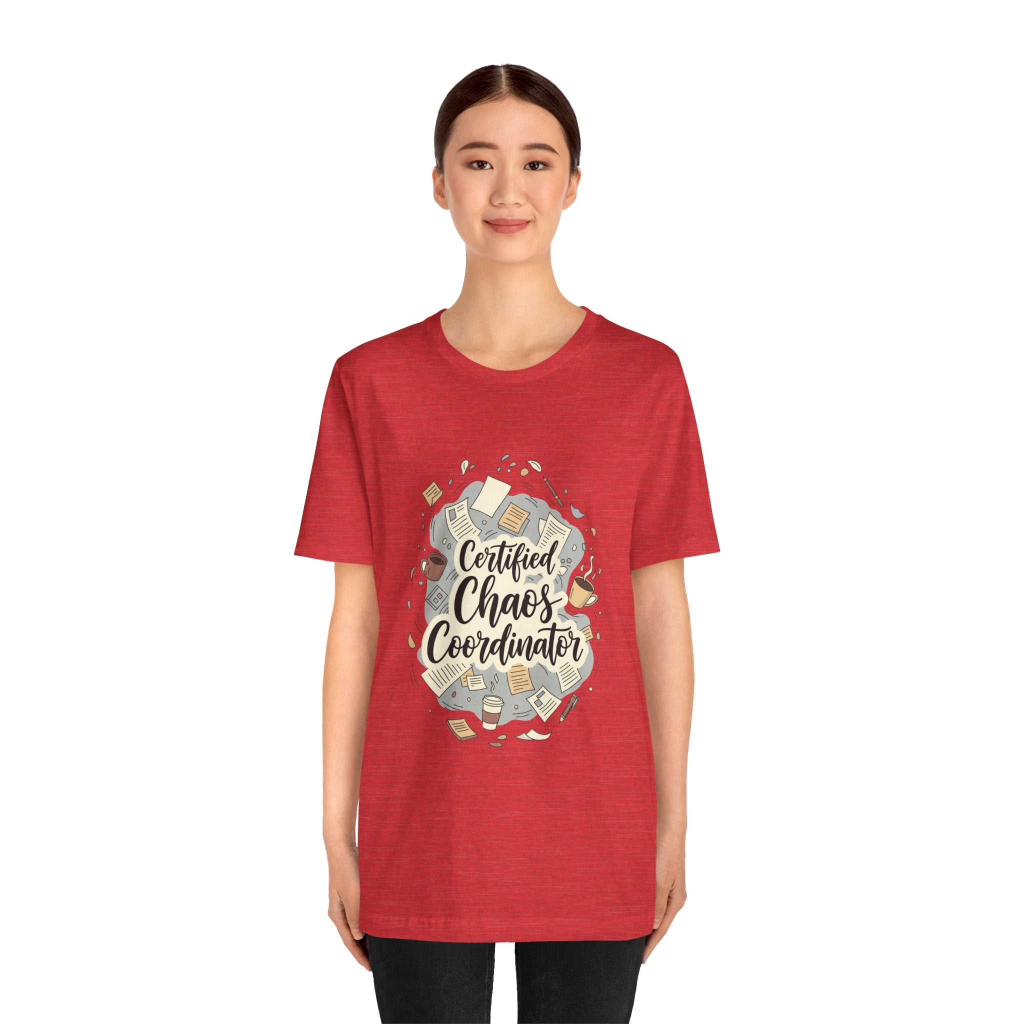 Certified Chaos Coordinator T-Shirt - Funny Mom Teacher Gift | Organized Chaos Tee - Atlas Briefly