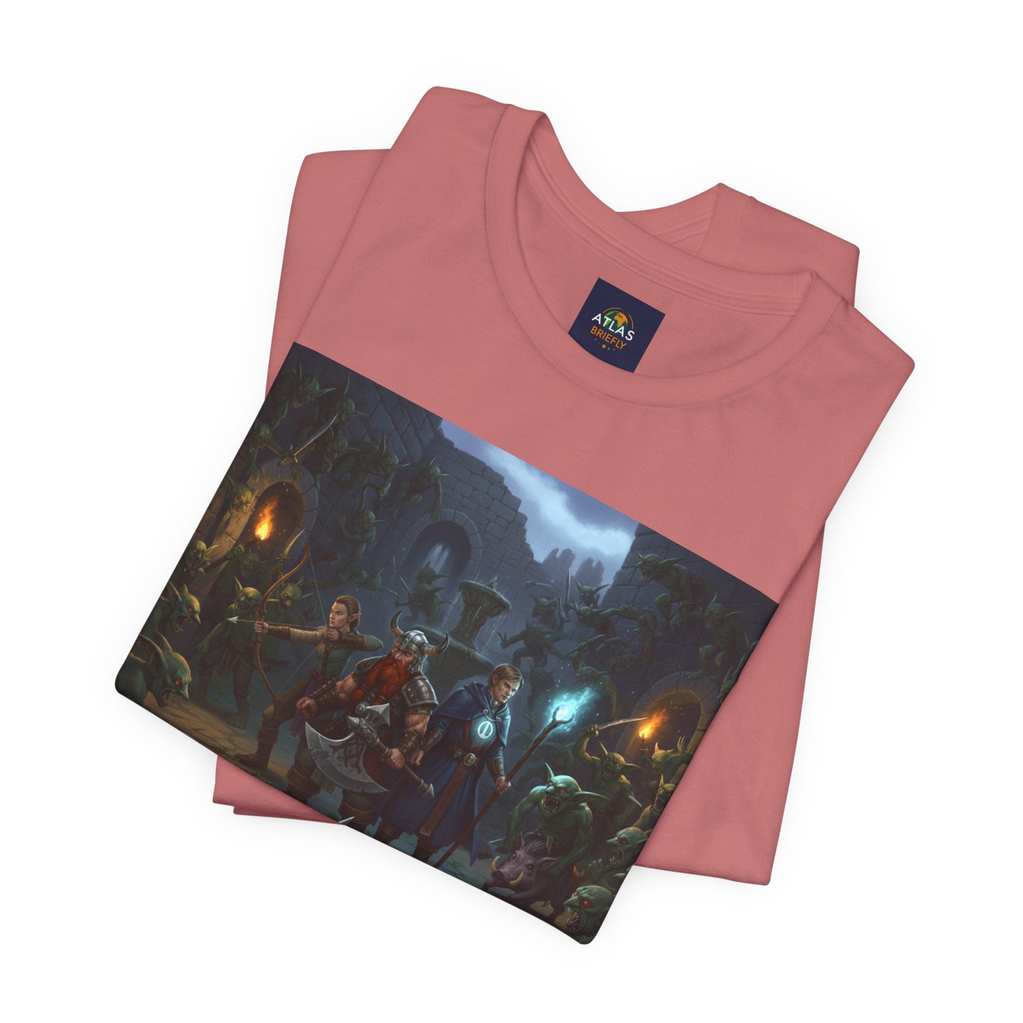 Goblin Ambush T-Shirt - Unleash Your Inner Fantasy Adventure - Atlas Briefly