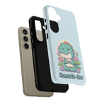 NamasTe-Rex Meditating Dinosaur Phone Case - Funny Yoga T-Rex Mobile Cover | Zen Tech Gift - Atlas Briefly