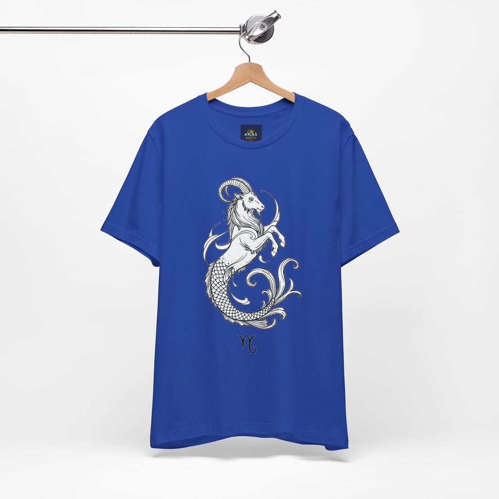 Capricorn Zodiac Tee - Unisex Minimalist Horoscope Shirt in Black and White