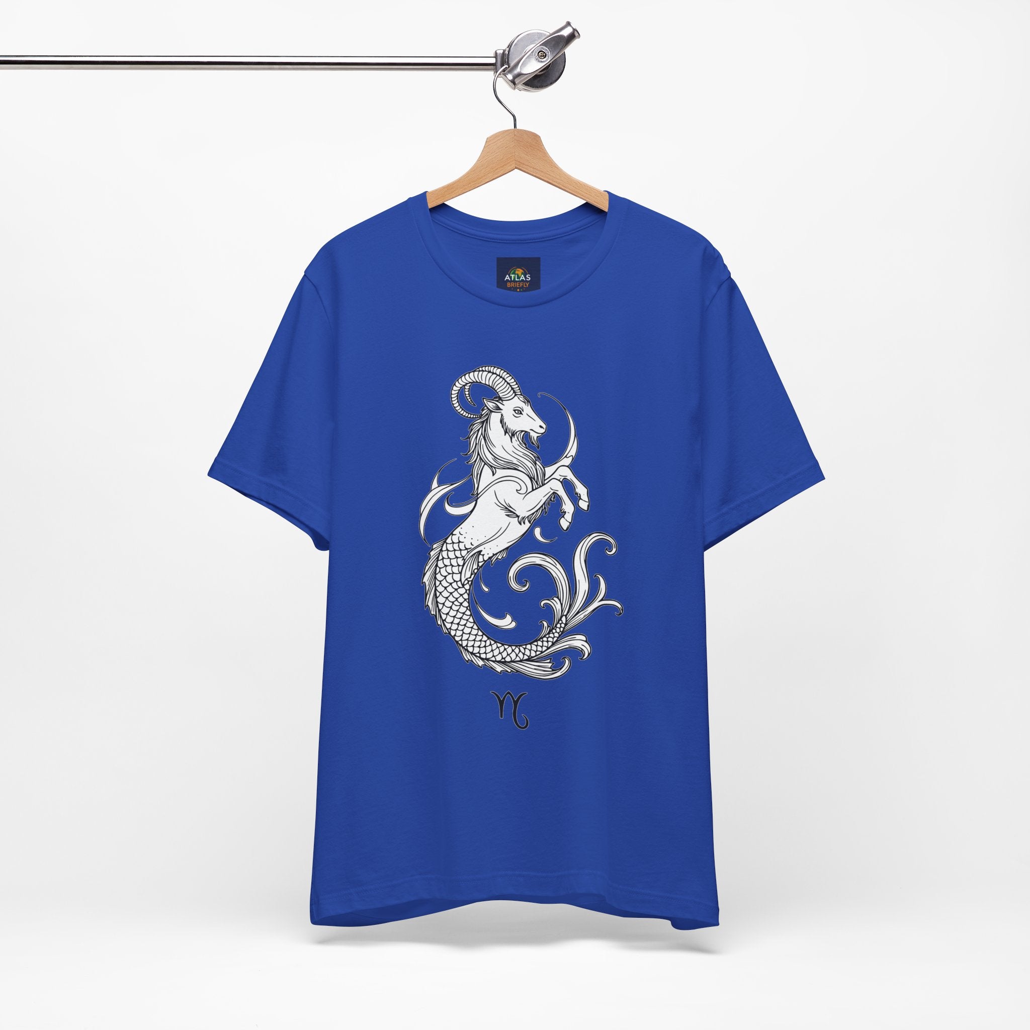 Capricorn Zodiac Tee - Unisex Minimalist Horoscope Shirt in Black and White