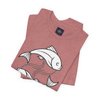 Pisces Zodiac T-shirt - Minimalist Black and White Unisex Tee