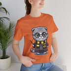Hufflepurr Harry Potter T-Shirt - Funny Wizarding World Tee | Cute Potter Cat Gift - Atlas Briefly