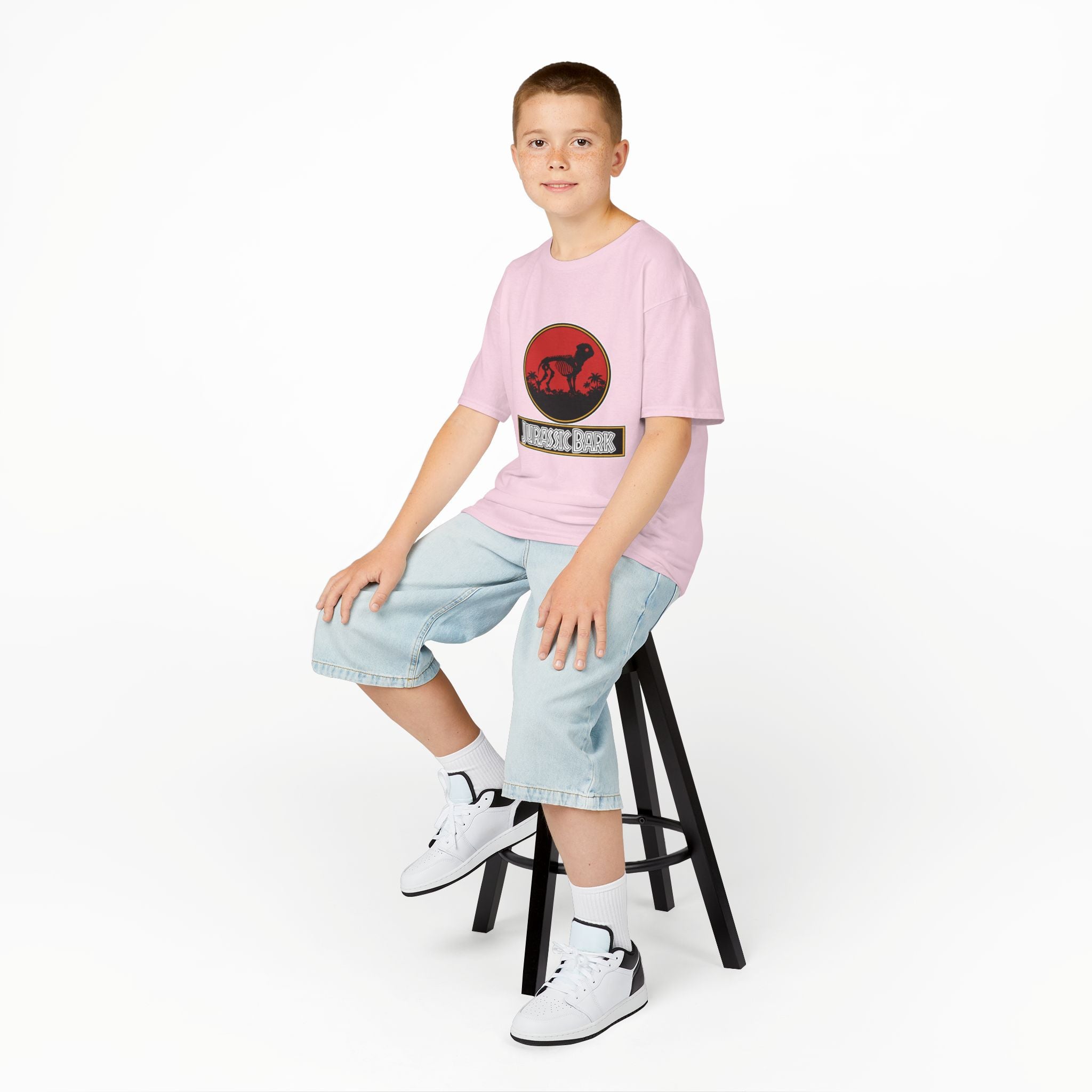 Kids Pug Jurassic Bark T-Shirt - Fun Dog & Dinosaur Tee for Kids with Worldwide Shipping