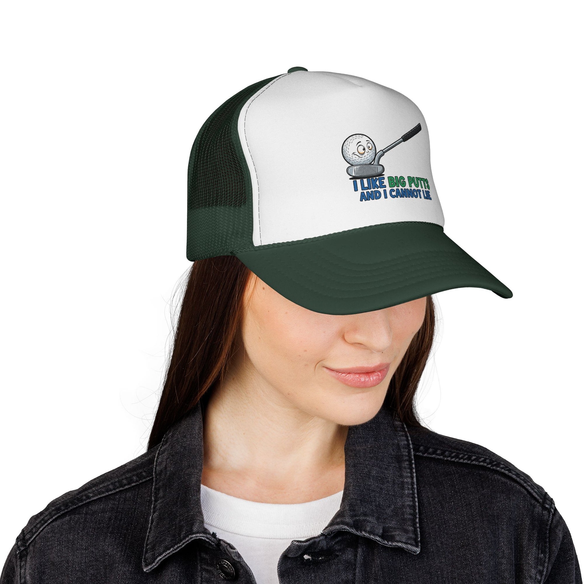 I Like Big Putts Golf Trucker Cap - Funny Golf Hat | Hilarious Golfer Gift - Atlas Briefly