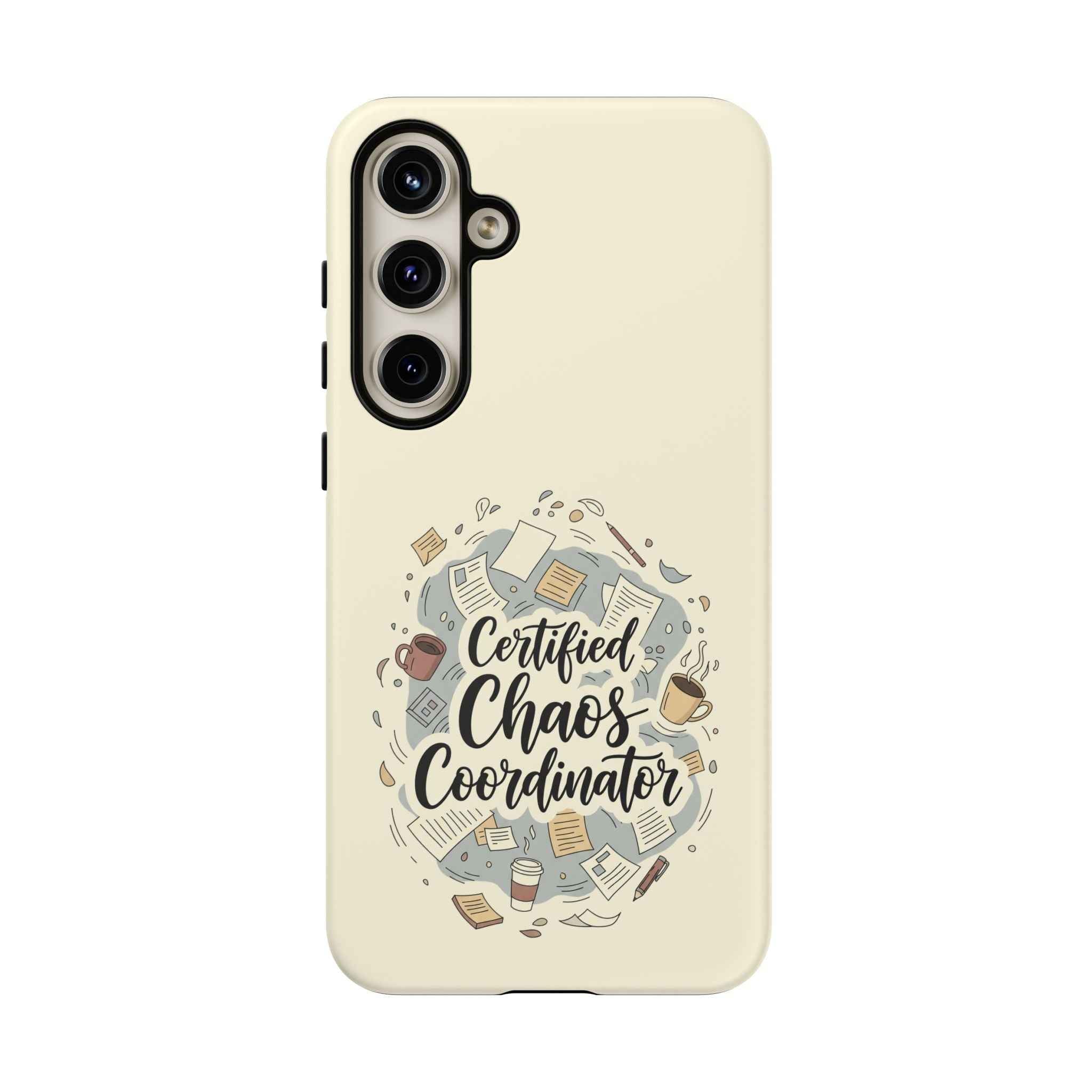 Certified Chaos Coordinator Phone Case - Funny Mobile Cover for Moms and Teachers | Organized Chaos Gift - Atlas Briefly