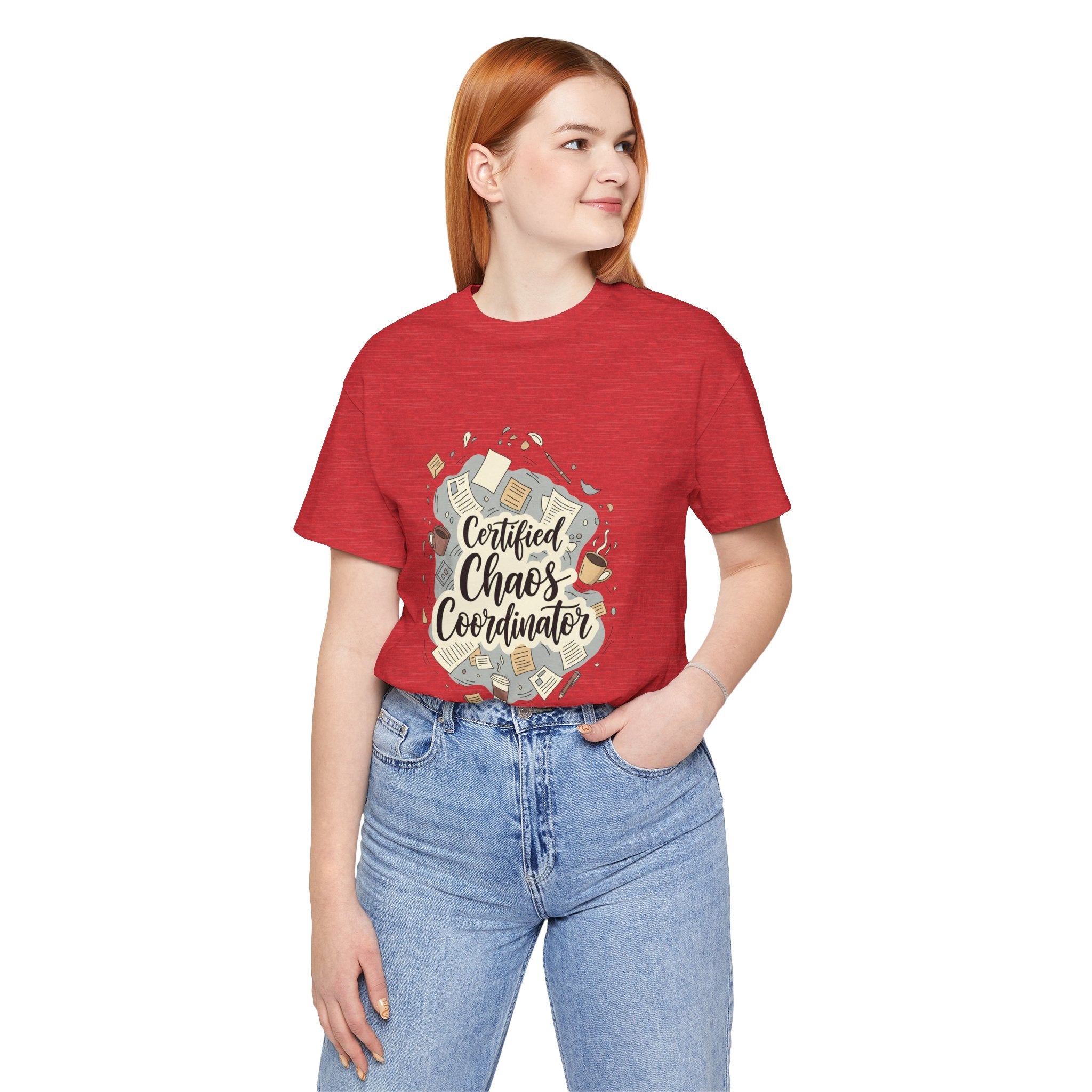 Certified Chaos Coordinator T-Shirt - Funny Mom Teacher Gift | Organized Chaos Tee - Atlas Briefly