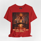 D&D Fantasy T-Shirt - Roll a Natural 20 Dungeon Master RPG Unisex Tee