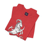 Capricorn Zodiac Tee - Unisex Minimalist Horoscope Shirt in Black and White
