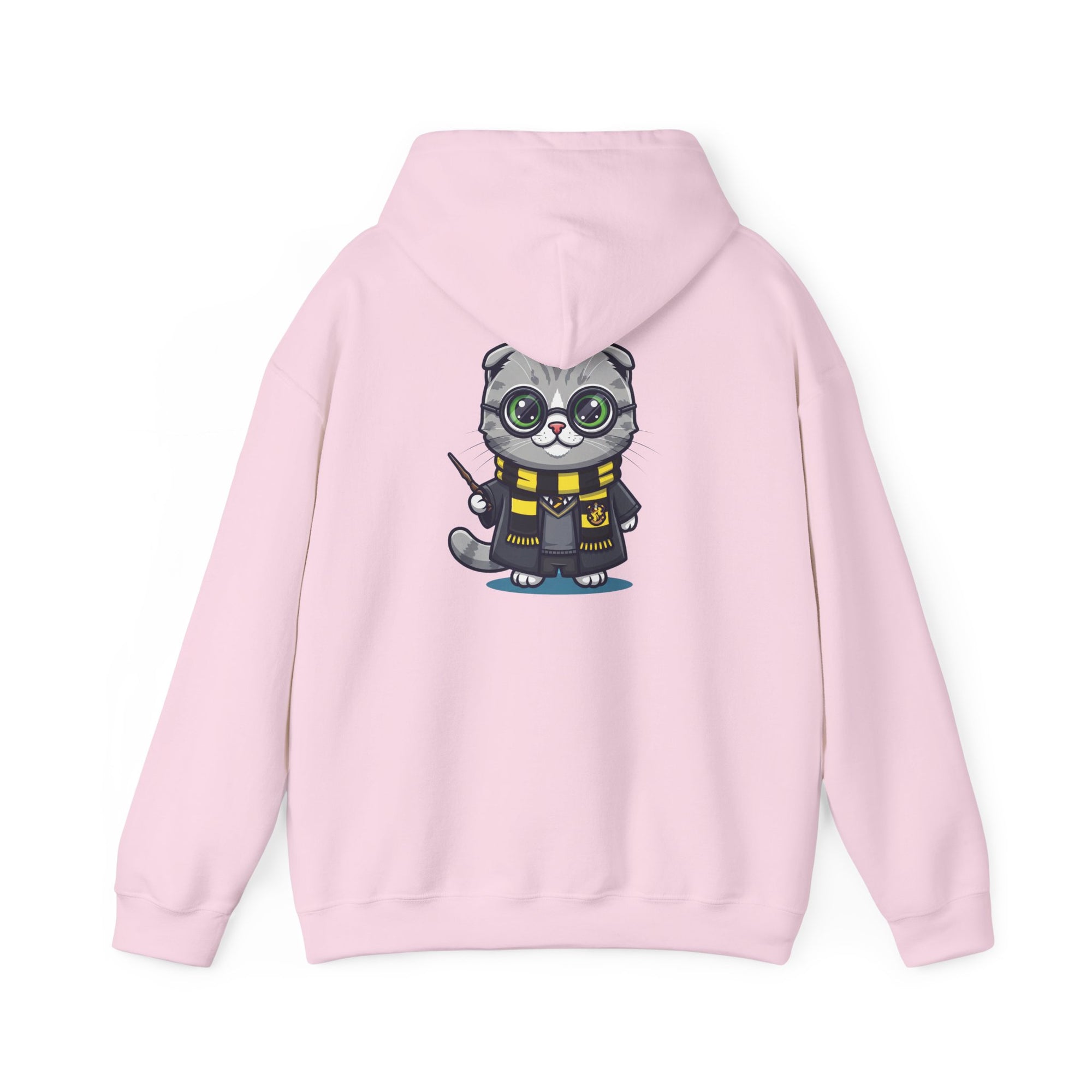 Hufflepurr Harry Potter Hoodie - Funny Wizarding World Sweatshirt | Cute Potter Cat Gift - Atlas Briefly