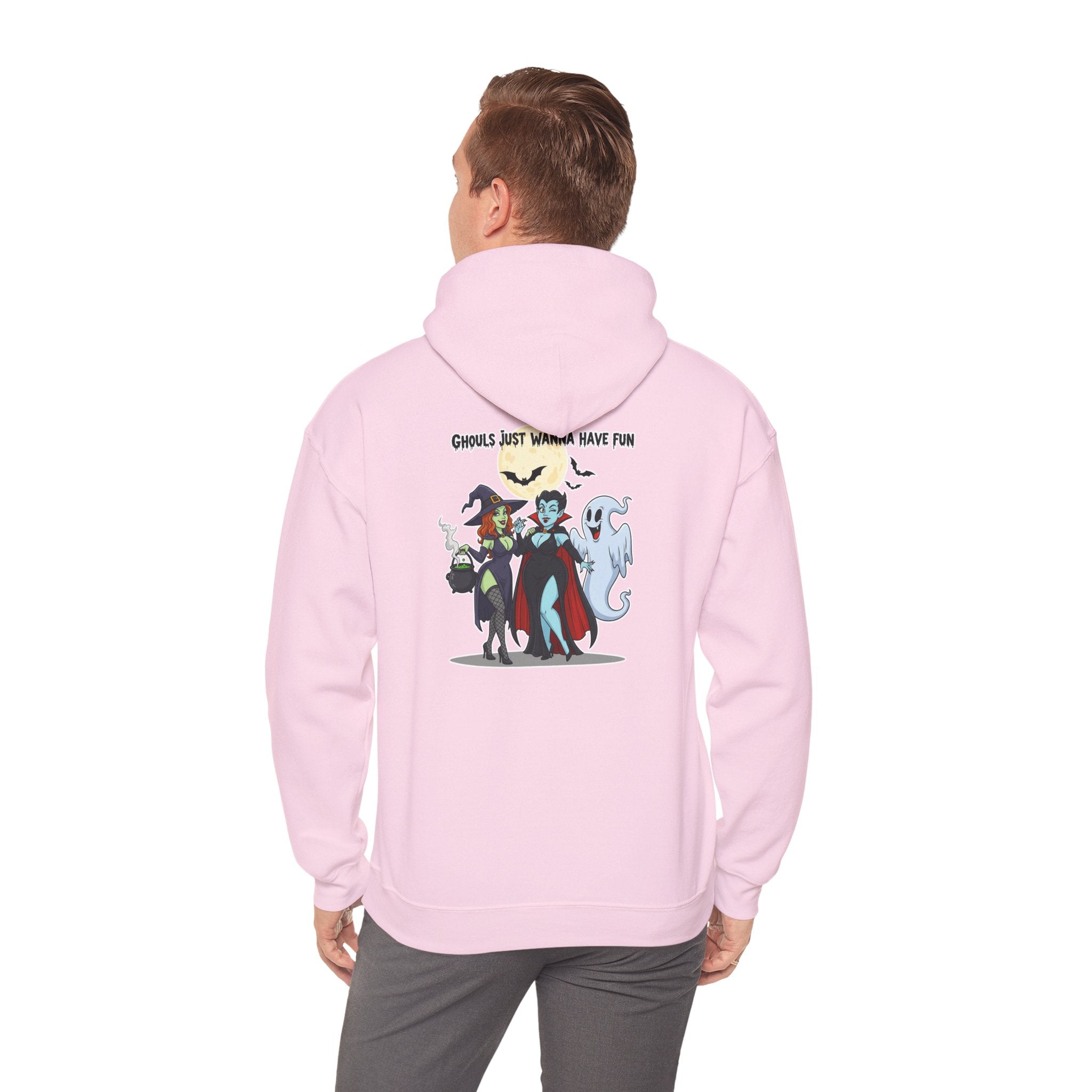 Ghouls Just Wanna Have Fun Hoodie - Spooky Witch Vampire Ghost Sweatshirt for Halloween - Atlas Briefly