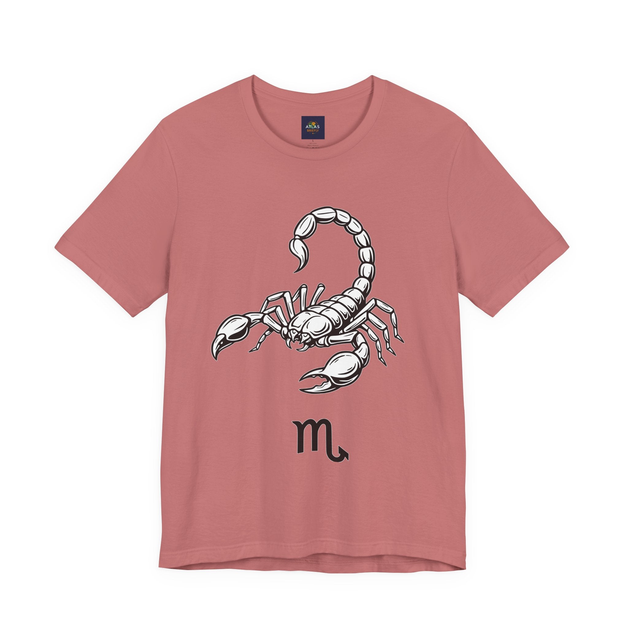 Scorpio Zodiac Tee - Unisex Minimalist Black and White Design