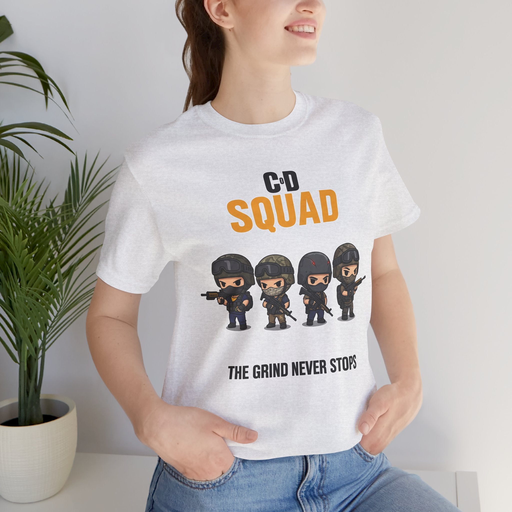 CoD Squad Tee for Gamers: The Grind Never Stops - Atlas Briefly