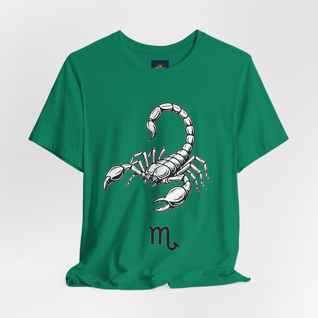 Scorpio Zodiac Tee - Unisex Minimalist Black and White Design