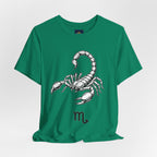 Scorpio Zodiac Tee - Unisex Minimalist Black and White Design