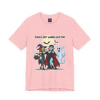 Ghouls Just Wanna Have Fun Halloween T-Shirt - Cute Witch Vampire Ghost Tee | Halloween Character Shirt - Atlas Briefly