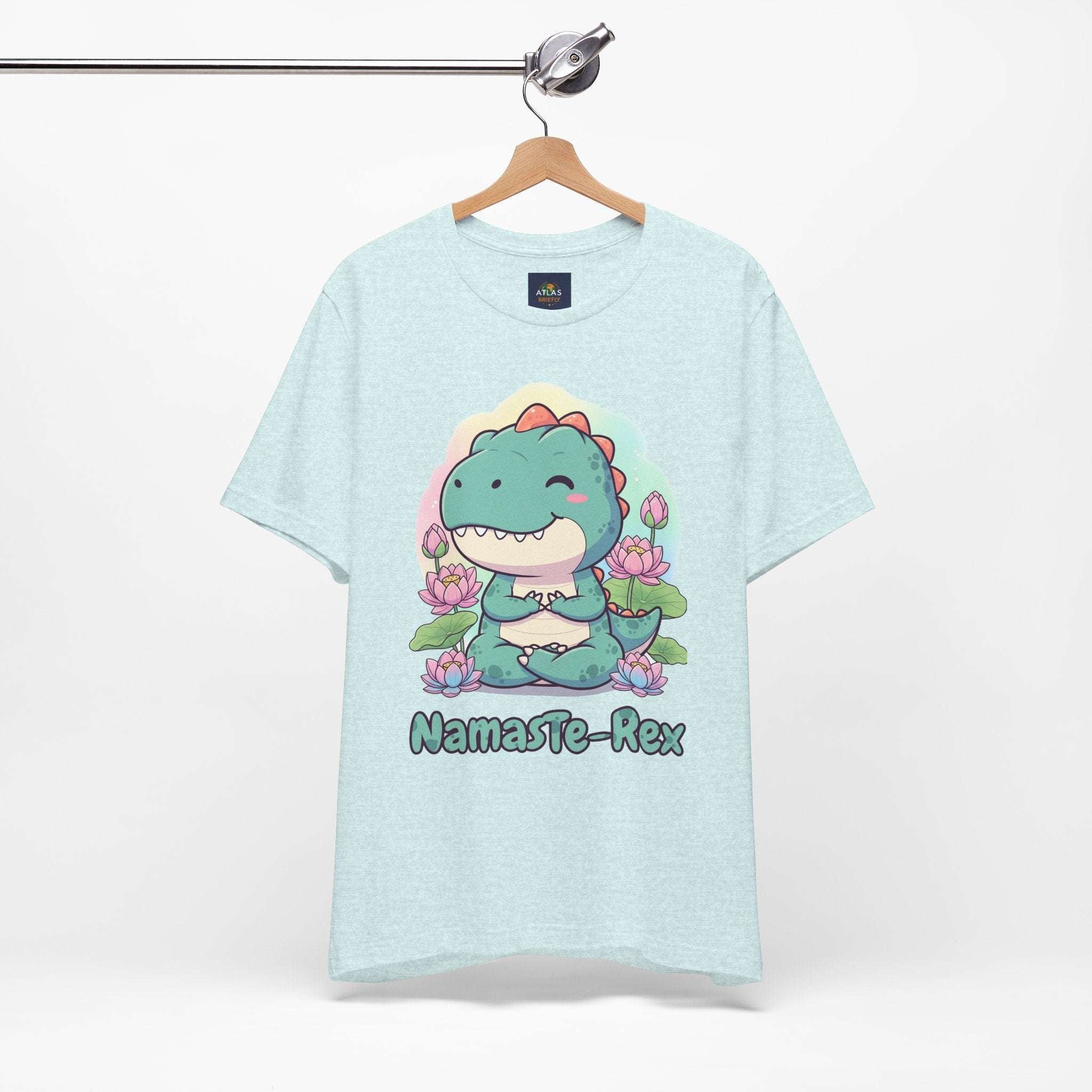 NamasTe-Rex T-Shirt - Yoga Dinosaur Tee - Atlas Briefly