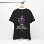 Sexy Witch Halloween T-Shirt - Flirty Witch Costume Tee | Trick or Treat Halloween Shirt - Atlas Briefly