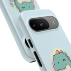 NamasTe-Rex Meditating Dinosaur Phone Case - Funny Yoga T-Rex Mobile Cover | Zen Tech Gift - Atlas Briefly