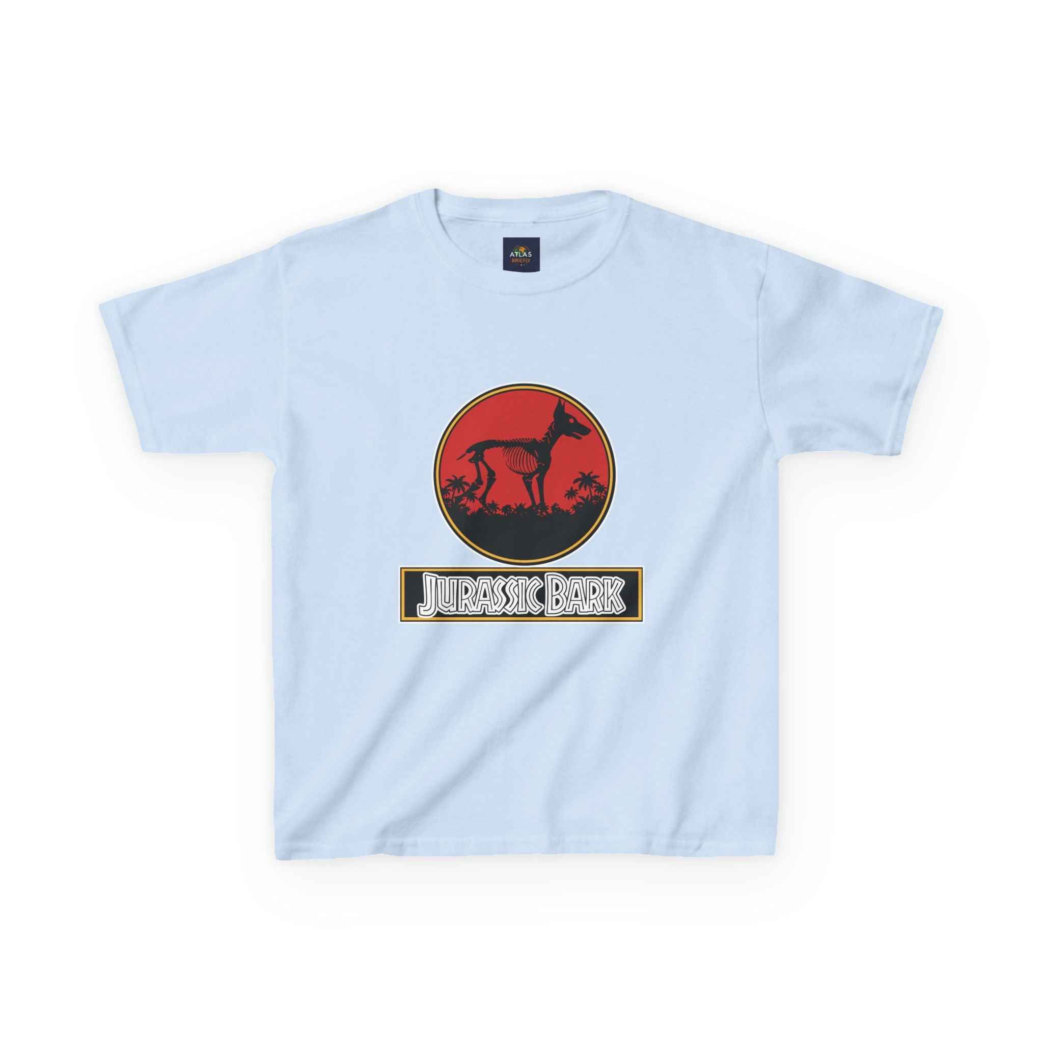 Kids Doberman Jurassic Bark T-Shirt | Fun Dog Tee for Kids - Atlas Briefly