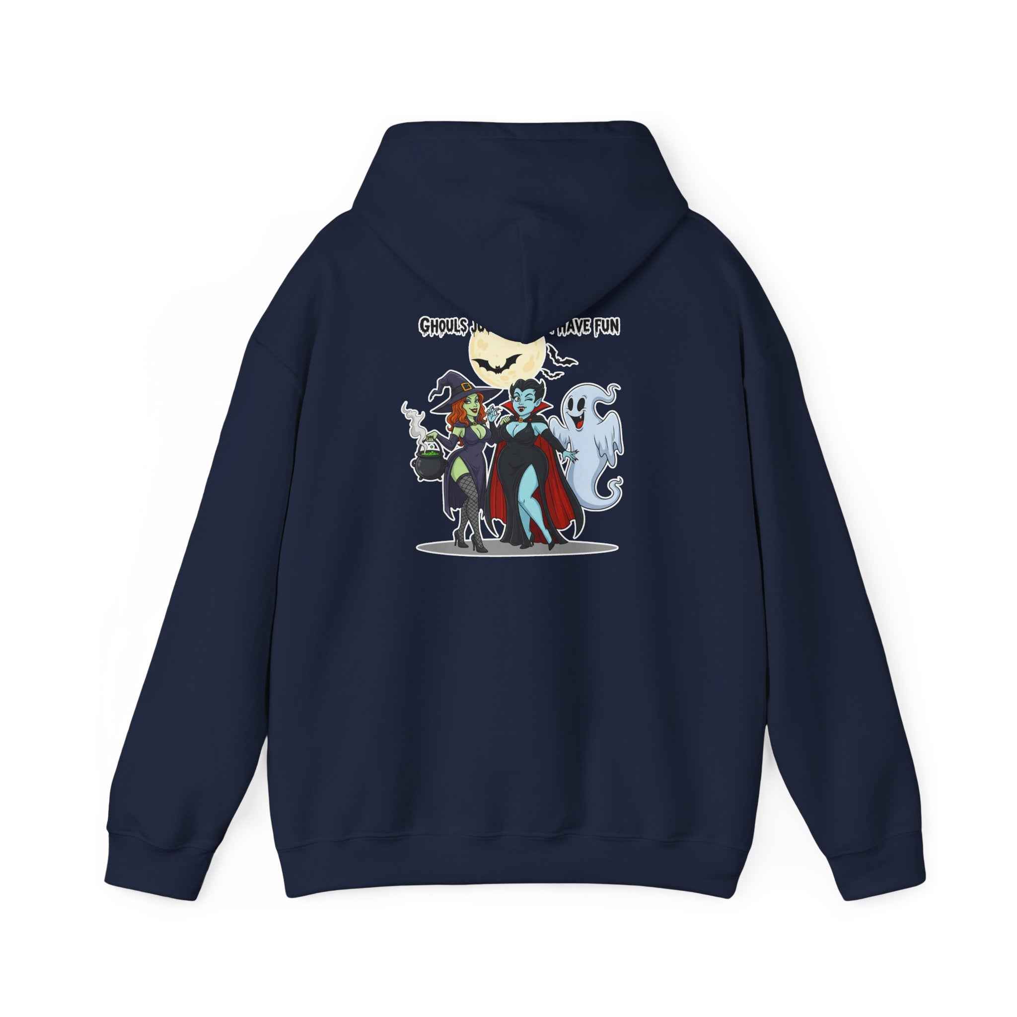 Ghouls Just Wanna Have Fun Hoodie - Spooky Witch Vampire Ghost Sweatshirt for Halloween - Atlas Briefly