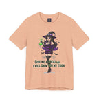 Sexy Witch Halloween T-Shirt - Flirty Witch Costume Tee | Trick or Treat Halloween Shirt - Atlas Briefly
