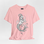Capricorn Zodiac Tee - Unisex Minimalist Horoscope Shirt in Black and White