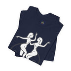Gemini Zodiac Tee - Minimalistic Black and White Unisex Design