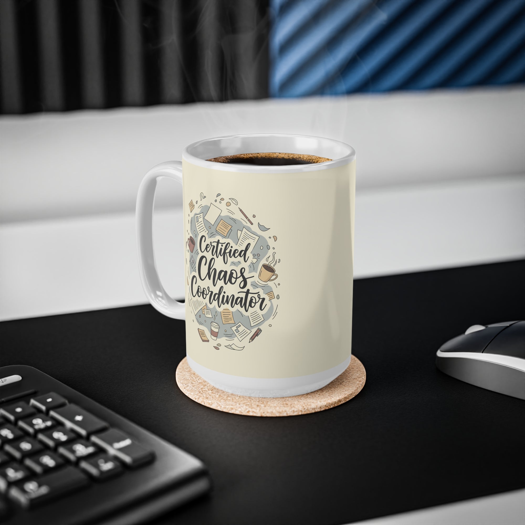 Certified Chaos Coordinator Mug - Funny Mom Teacher Coffee Cup | Organized Chaos Gift EU Version - Atlas Briefly