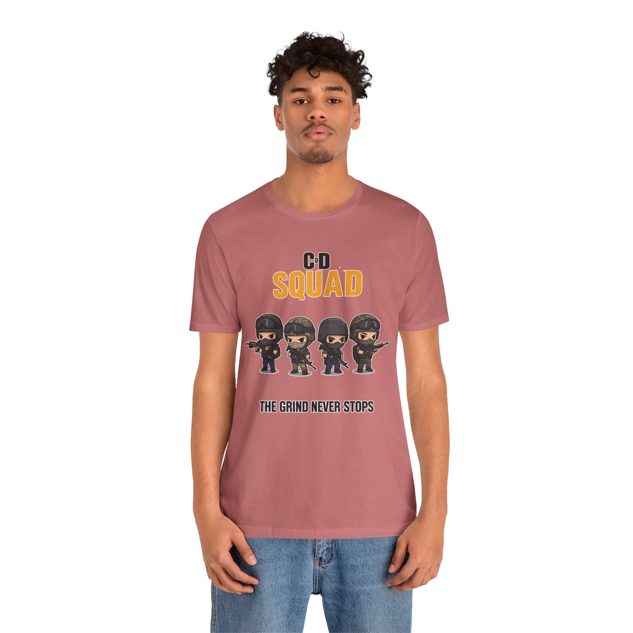 CoD Squad Tee for Gamers: The Grind Never Stops - Atlas Briefly
