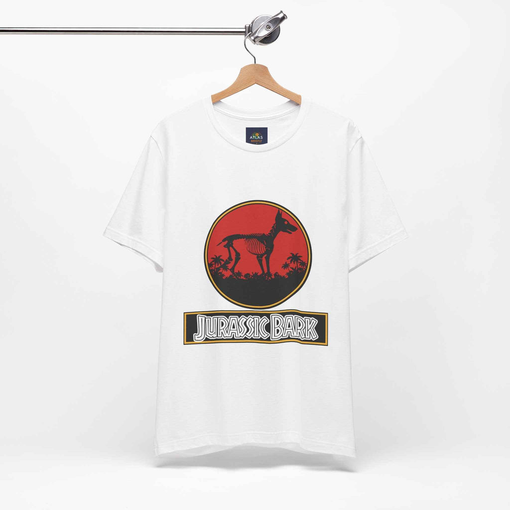 Doberman T-Shirt for Dog Lovers - Jurassic Bark Design - Atlas Briefly