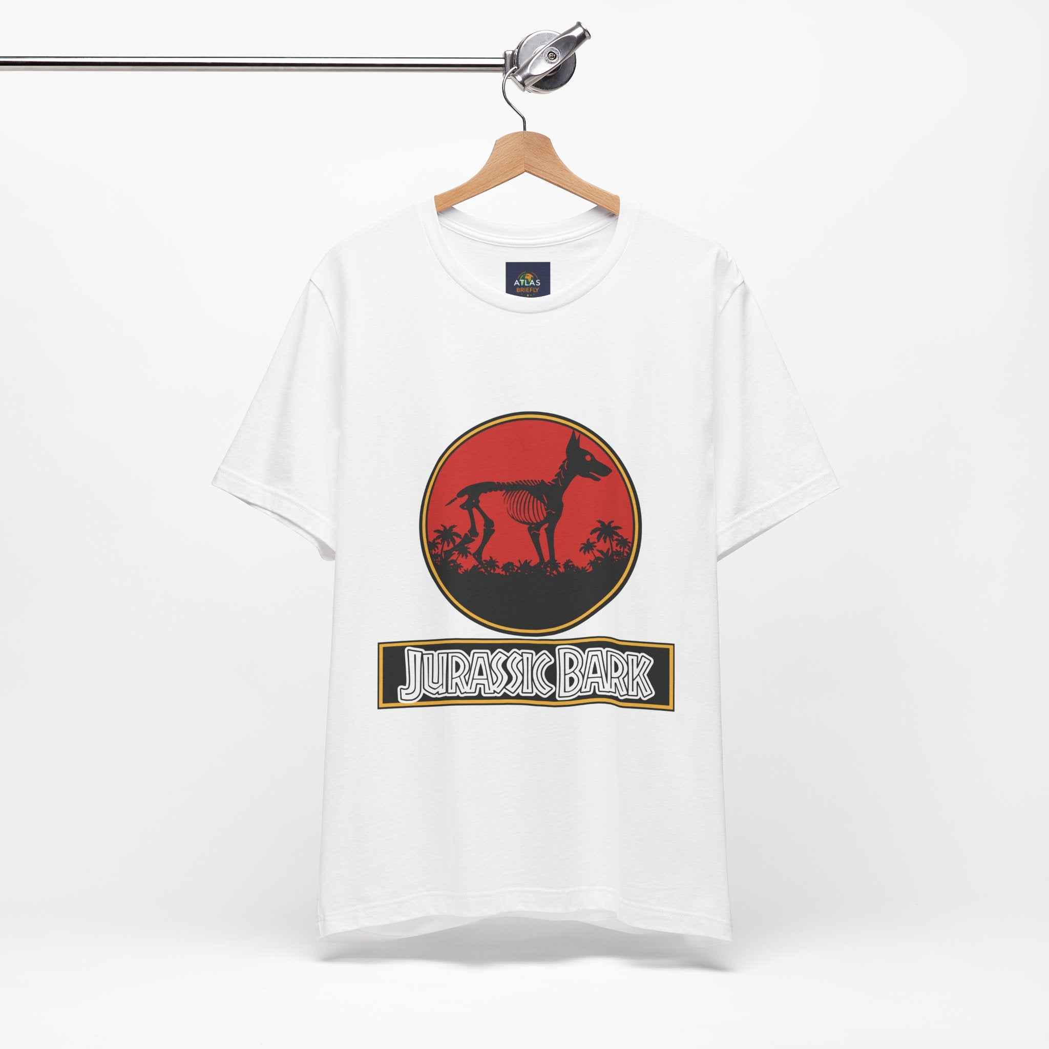 Doberman T-Shirt for Dog Lovers - Jurassic Bark Design - Atlas Briefly