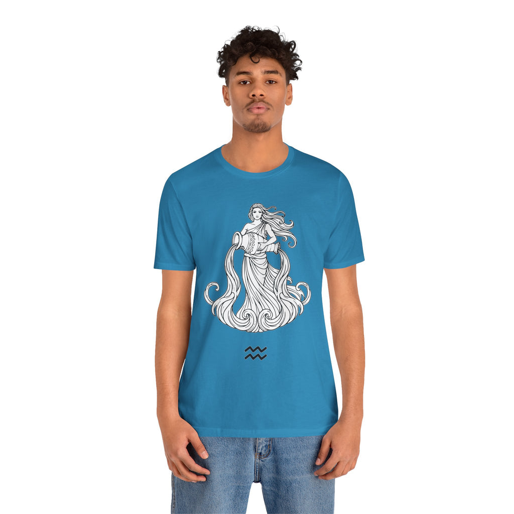 Aquarius Zodiac Tee - Unisex Astrology T-Shirt for Trendy Style