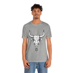 Taurus Zodiac T-Shirt - Minimalist Black and White Unisex T-Shirt