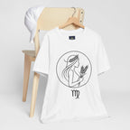 Virgo Zodiac Tee - Minimalist Black and White Unisex T-Shirt