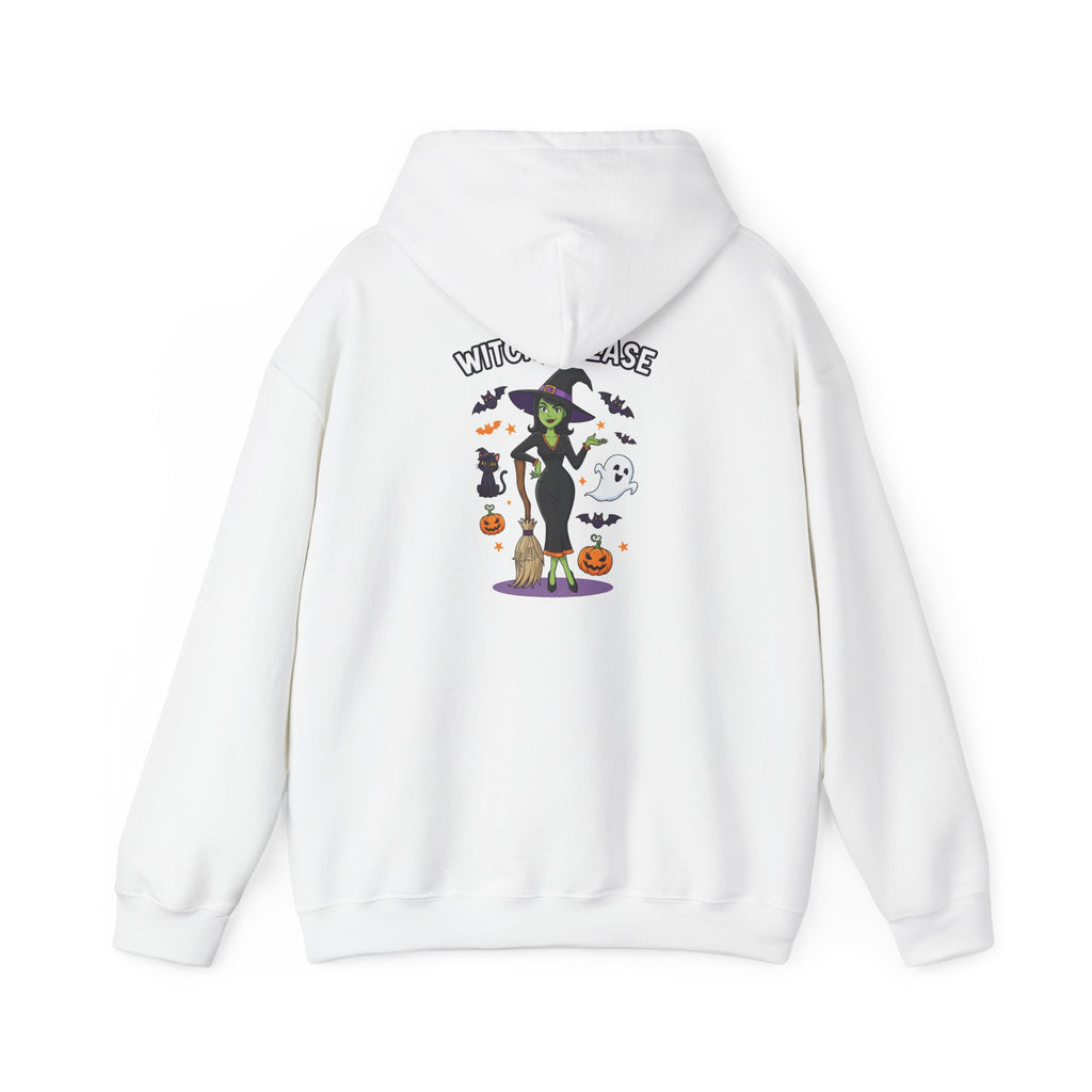 Witch Please Halloween Hoodie - Sassy Witch Sweatshirt with Pumpkin & Ghost Design | Halloween Apparel - Atlas Briefly