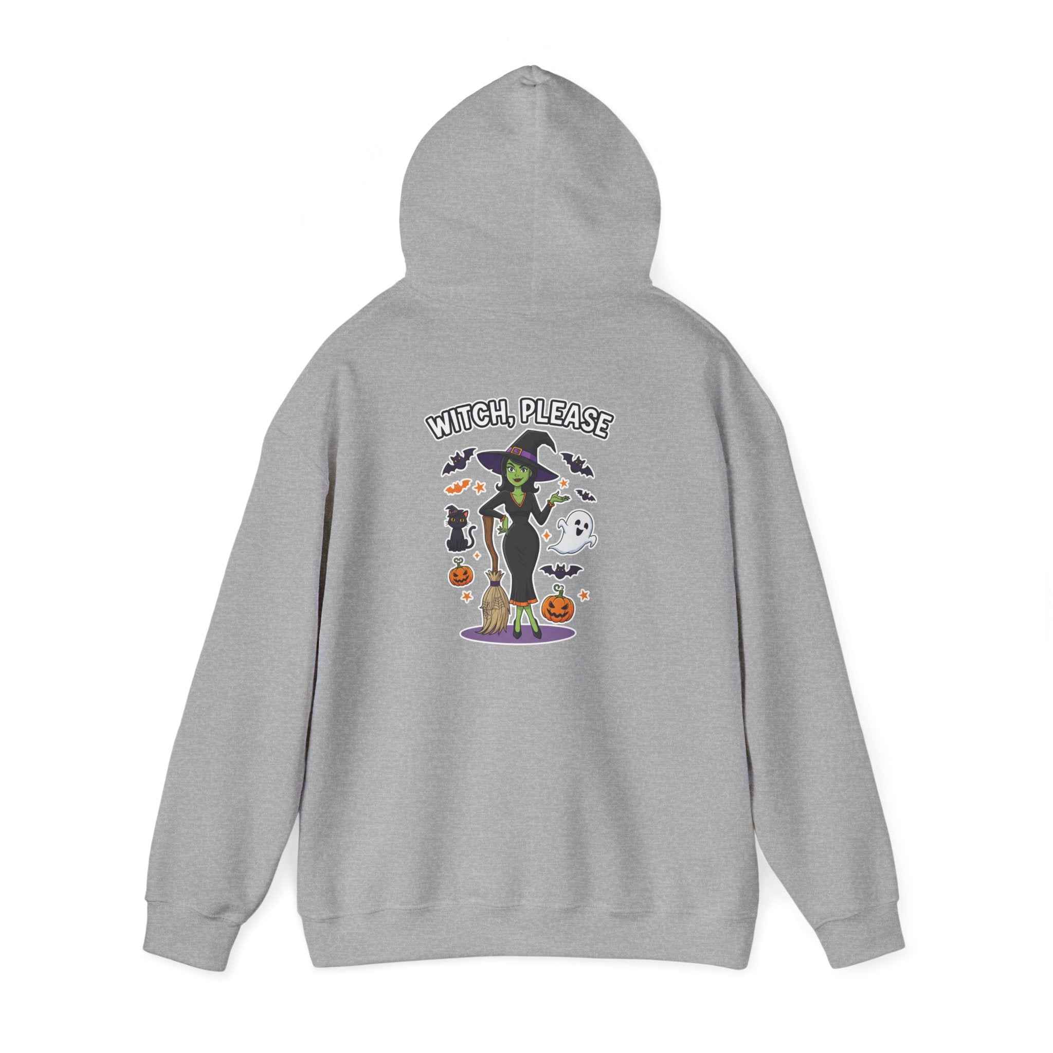 Witch Please Halloween Hoodie - Sassy Witch Sweatshirt for Spooky Season - Atlas Briefly