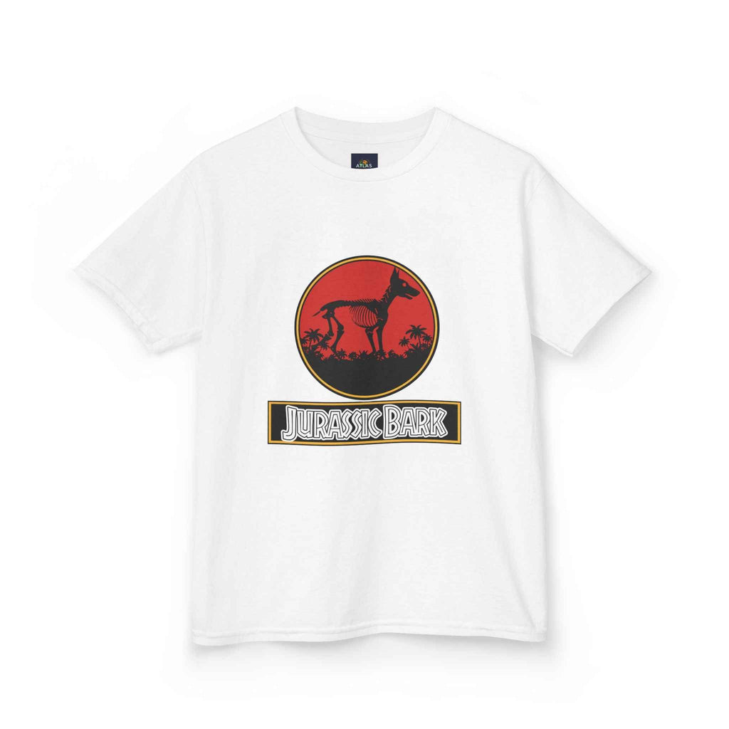 Kids Doberman Jurassic Bark T-Shirt | Fun Dog Tee for Kids - Atlas Briefly