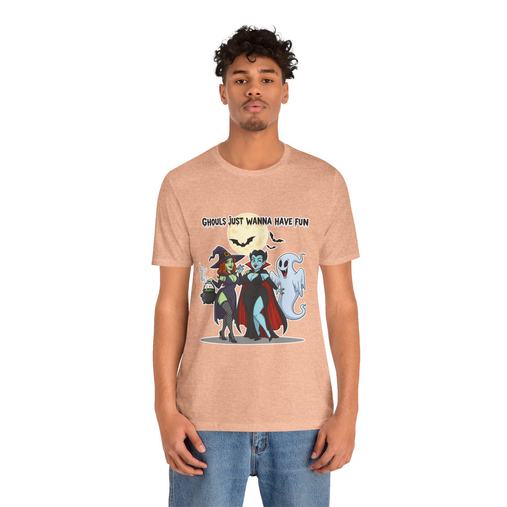Ghouls Just Wanna Have Fun Halloween T-Shirt - Cute Witch Vampire Ghost Tee | Halloween Character Shirt - Atlas Briefly