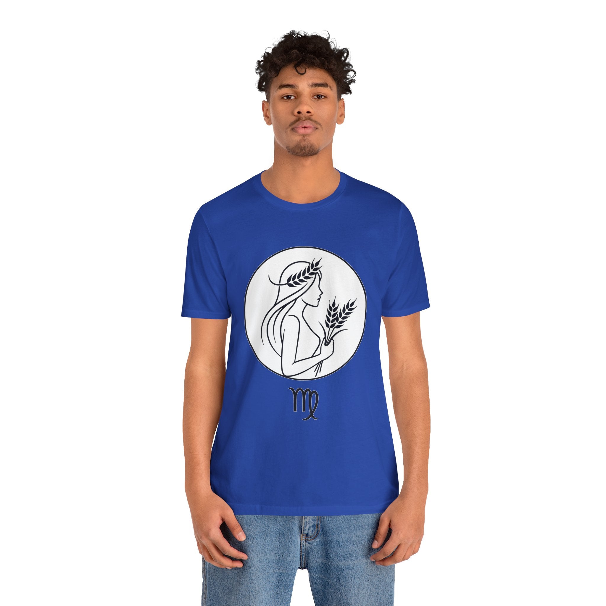 Virgo Zodiac Tee - Minimalist Black and White Unisex T-Shirt