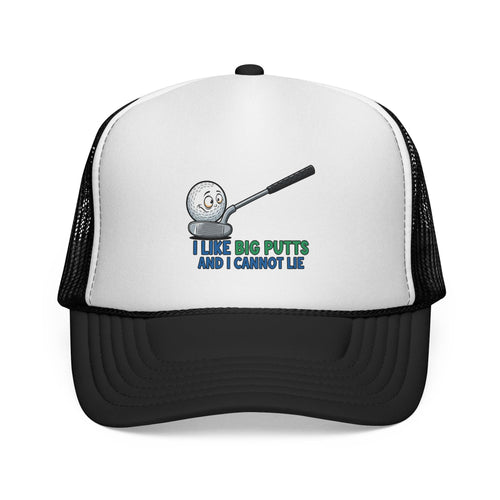 I Like Big Putts Golf Trucker Cap - Funny Golf Hat | Hilarious Golfer Gift - Atlas Briefly