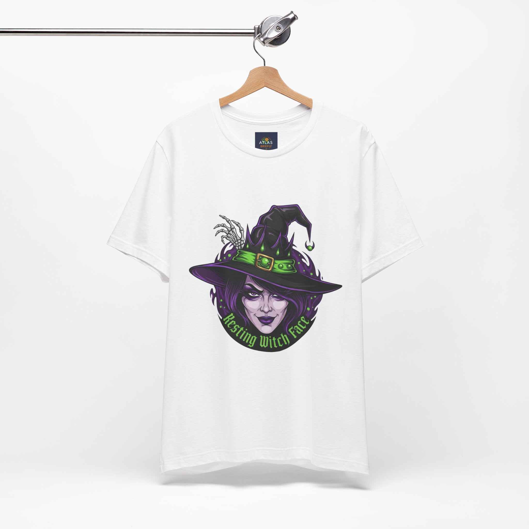 Resting Witch Face T-Shirt - Funny Halloween Witch Tee - Atlas Briefly