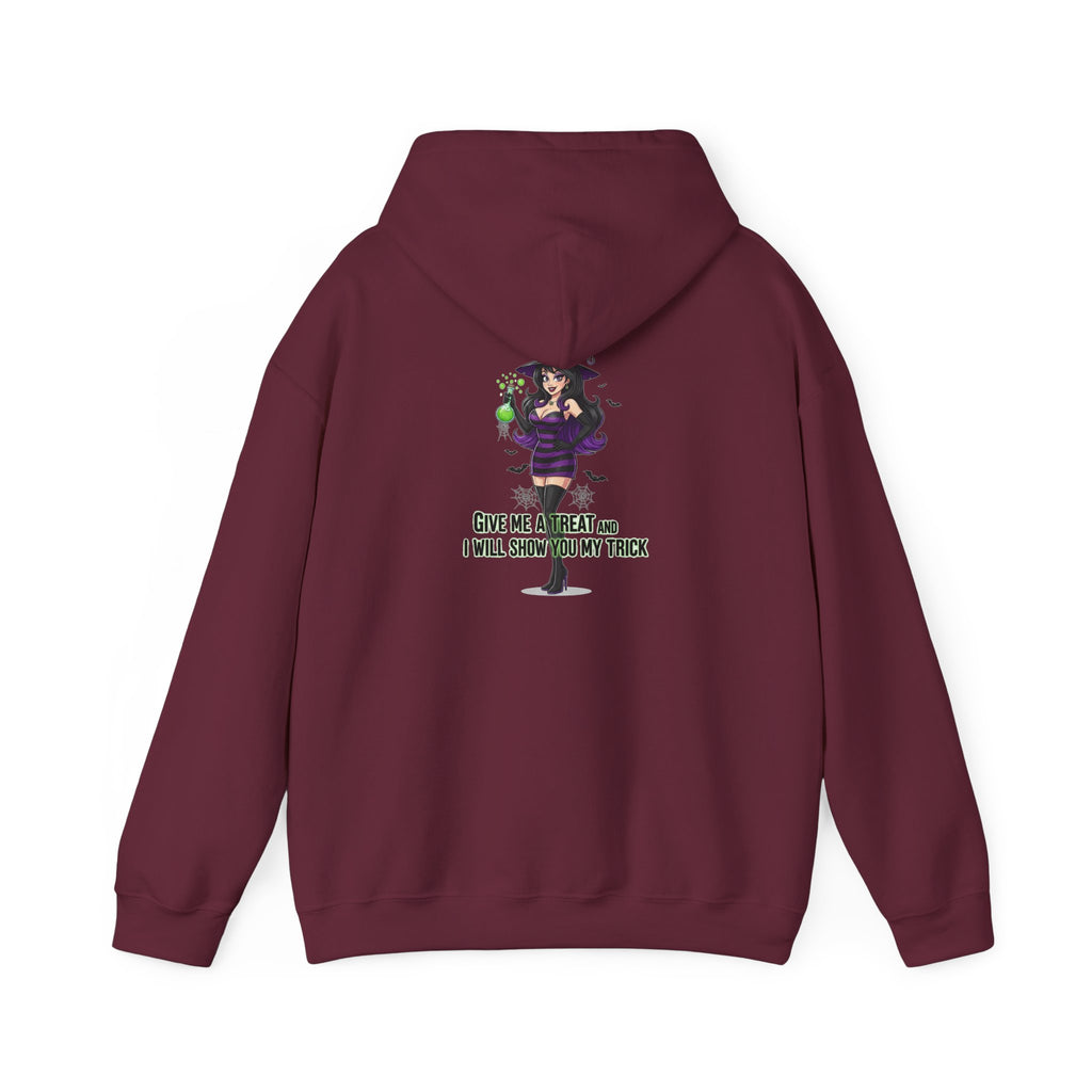 Sexy Witch Halloween Hoodie - Flirty Witch Costume Sweatshirt | Trick or Treat Halloween Apparel - Atlas Briefly