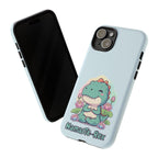 NamasTe-Rex Meditating Dinosaur Phone Case - Funny Yoga T-Rex Mobile Cover | Zen Tech Gift - Atlas Briefly