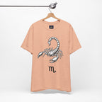 Scorpio Zodiac Tee - Unisex Minimalist Black and White Design